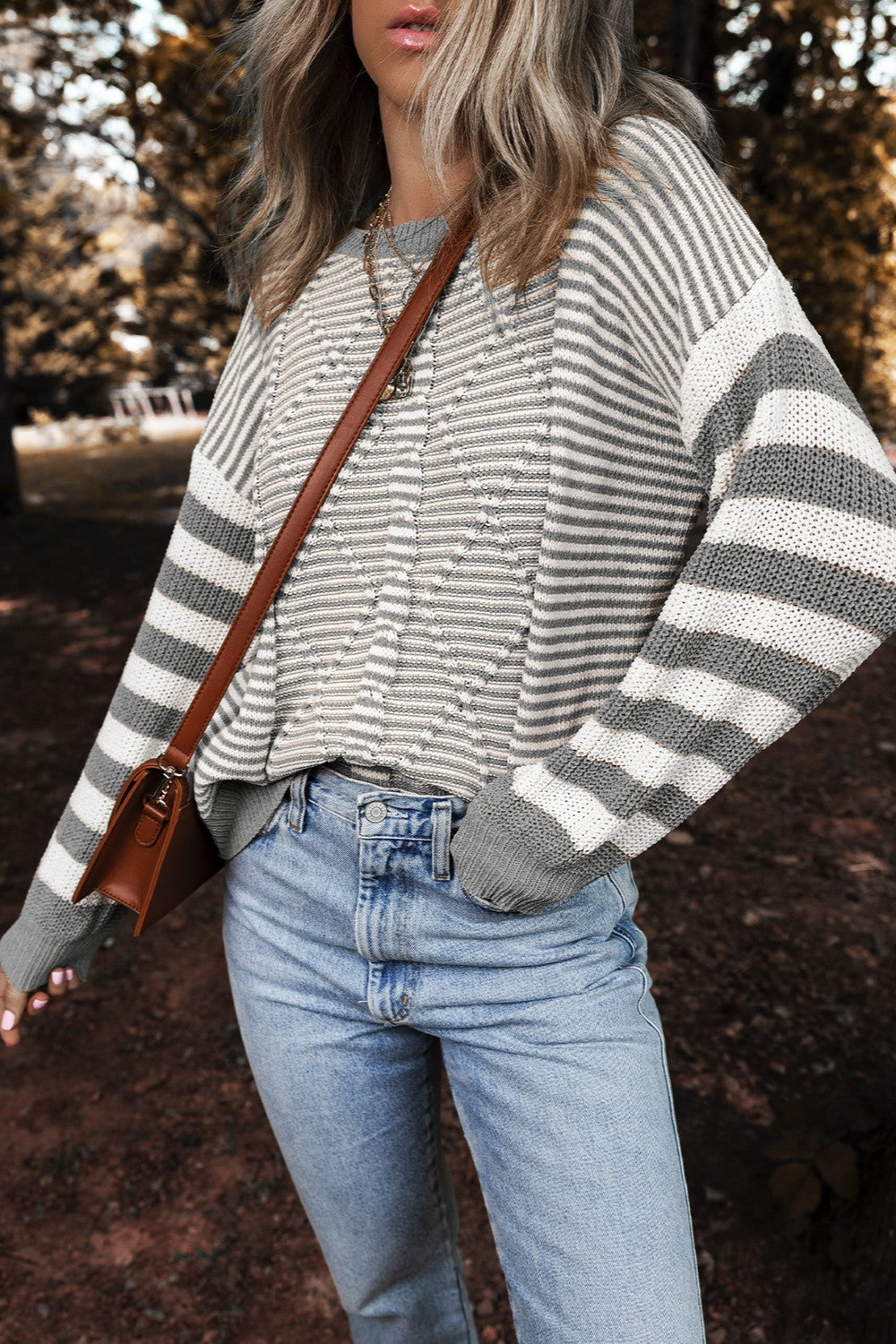 Striped Long Sleeve Sweater