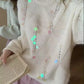 Sequin Round Neck Long Sleeve Sweater