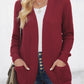 Cozy Knit Pocketed Cardigan