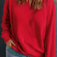 Plus Size Round Neck Long Sleeve Sweatshirt