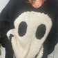 Smiling Face V-Neck Long Sleeve Sweater