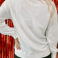 Valentine’s Day XOXO Glitter Round Neck Sweatshirt