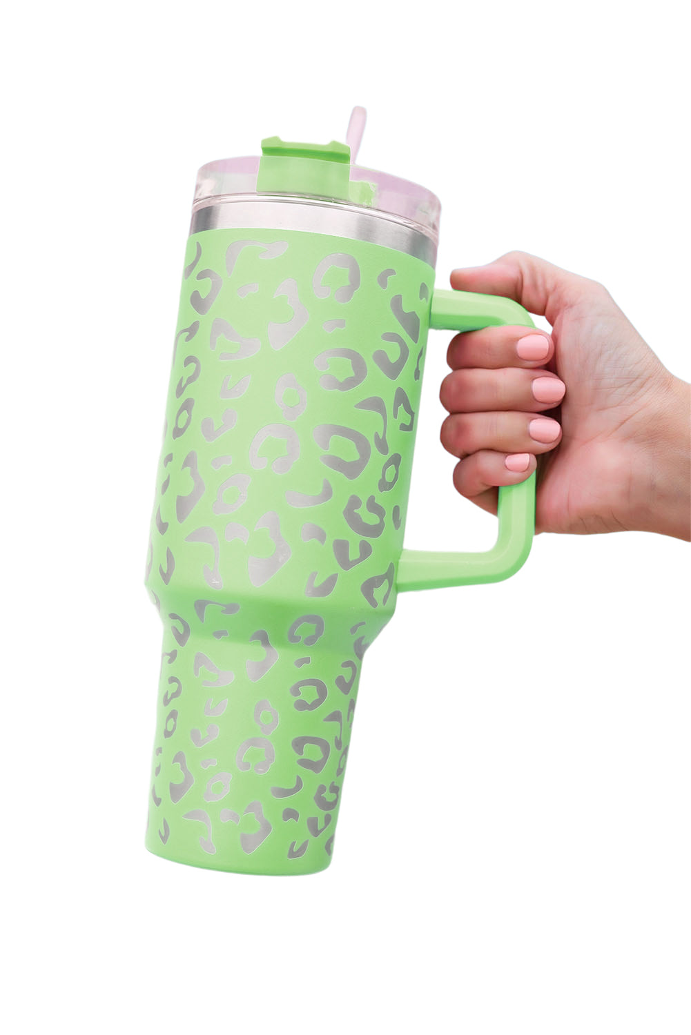 White Leopard Spotted 304 Stainless Double Insulated Cup 40oz