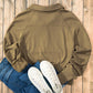 Half Zip Long Sleeve Sweatshirt