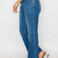 bytos Full Size Cat's Whiskers Mid Rise Ankle Jeans