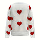 Red & Gray Heart Sweater—All Heart—Valentine's Day Collection