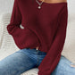 Honey Single Shoulder Long Sleeve Sweater