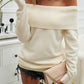 Off-Shoulder Long Sleeve Sweater