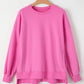 Round Neck Long Sleeve Sweatshirt