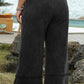 Plus Size Drawstring Wide Leg Pants