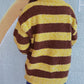 Striped Round Neck Long Sleeve Sweater