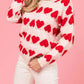 Pink & Red Fuzzy Heart Sweater—All Heart—Valentine's Day Collection