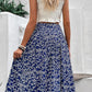 Perfee Ditsy Floral Slit High Waist Skirt