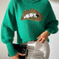 Lip Turtleneck Long Sleeve Sweater