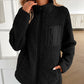 Ivy Lane Zip Up Long Sleeve Fuzzy Jacket