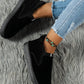 Faux Fur Suede Round Toe Booties