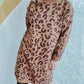 Leopard Round Neck Long Sleeve Sweater