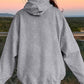 Drawstring Dropped Shoulder Hoodie