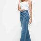 bytos Full Size High Rise Wide Leg Jeans with Pockets