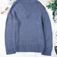 V-Neck Dropped Shoulder Sweater