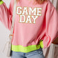 Letter Graphic Round Neck Long Sleeve Sweatshirt