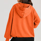 Pocketed Half Zip Long Sleeve Hoodie