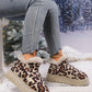 Thermal Leopard Round Toe Platform Boots