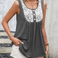 Ivy Lane Lace Contrast Scoop Neck Tank