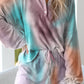 Sky Blue Tie Dye Knit Lounge Set