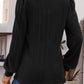 Square Neck Long Sleeve Top