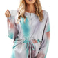 Sky Blue Tie Dye Knit Lounge Set