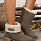 Thermal Fuzzy Block Heel Boots