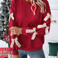 Bow Long Sleeve Sweatshirt