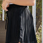 Drawstring Waist Pleated Shorts