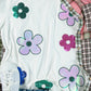 Flower Round Neck Short Sleeve T-Shirt