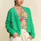 Davi & Dani Open Front Drop Shoulder Cardigan