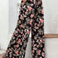 Perfee Floral Pull-On Wide Leg Pants