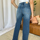 RFM Full Size High Rise Tummy Control Wide Leg Jeans