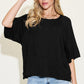 Basic Bae Full Size Bamboo Round Neck Exposed Seam T-Shirt