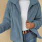 Plush Zip Up Long Sleeve Jacket