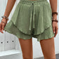 Perfee Tied Layered High Waist Shorts