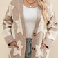 Sherpa Star V-Neck Cardigan with Pockets