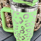 White Leopard Spotted 304 Stainless Double Insulated Cup 40oz