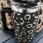 White Leopard Spotted 304 Stainless Double Insulated Cup 40oz