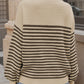 Striped Round Neck Long Sleeve Sweater