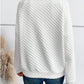 Notched Long Sleeve Sweatshirt