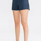 Wide Waistband Sports Shorts with Pockets