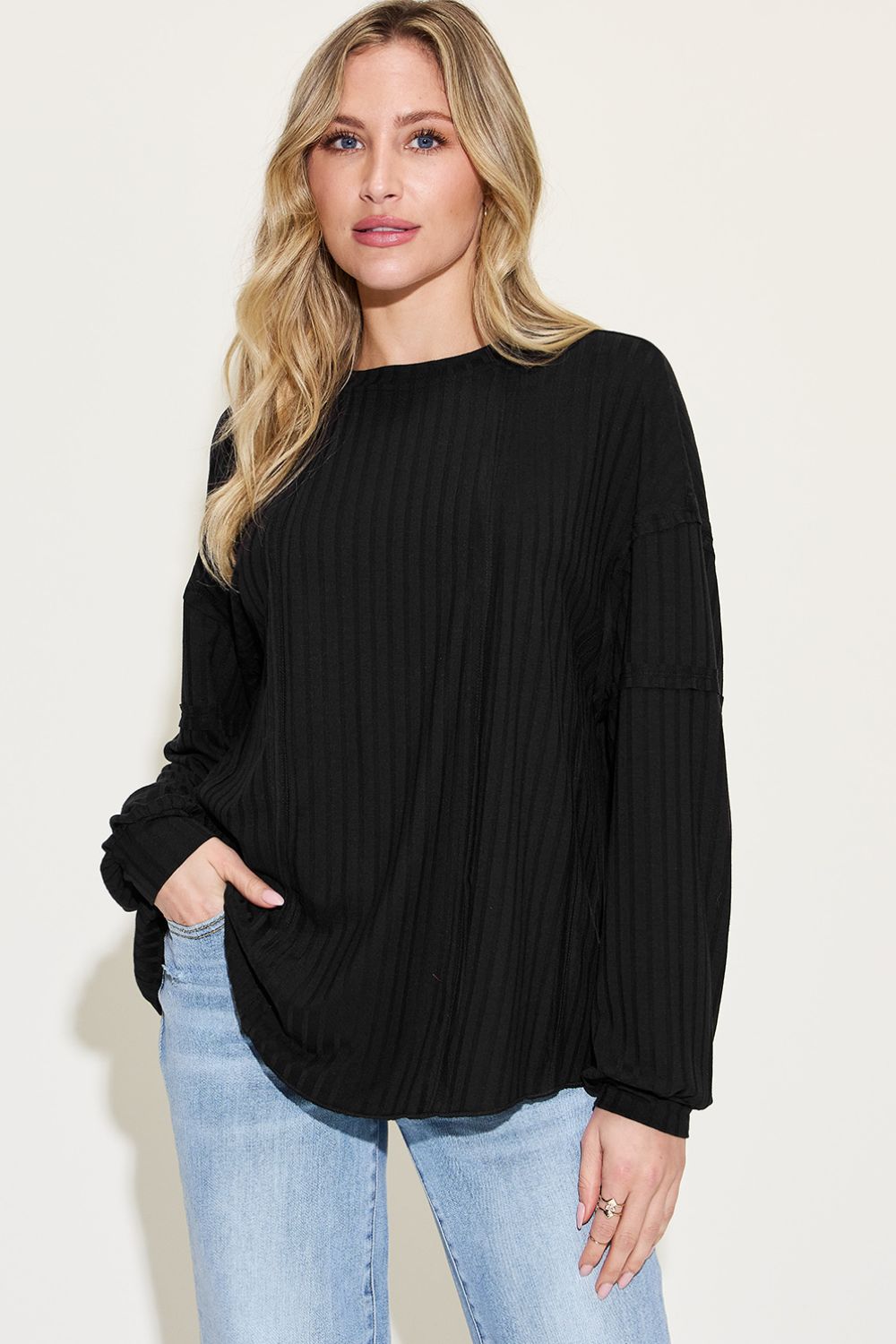 wHiPi. Basics Ribbed Long Sleeve