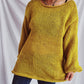 Boat Neck Dropped Shoulder Sweater