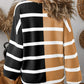 Contrast Striped Long Sleeve Sweatshirt